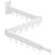 Clothes Drying Rack,Laundry Drying rack,Wall Mounted Clothes Rack,Clothes Hanging Rack,Laundry Rack Wall Mount,Folding Retractable Collapsible Drying Rack Clothing (Three-Poles,J Hooks,White)