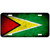 Aluminum License Plate - Flag of Guyana (Guyanese) - Rustic