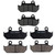 Road Passion Semi-metallic Front & Rear Brake Pads Set for Honda GL1500 Goldwing/SE/L 1990-2000, GL1500 A Aspencade/I Interstate 1990-2000, Honda GL1500 GL 1500 Goldwing 1500 1988-2000