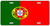 Portuguese Flag License Plate Novelty Auto Car Tag Vanity Gift Portugal