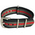 BluShark Original Premium Nylon Watch Strap - Stainless Steel Buckle with Multiple Sizes & Premium Styles, Replacement Watch Straps for Men & Women, Ballistic Military Waterproof, Bond Red 22mm