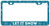 Printtoo Silver Let It Snow License Plate Frame 2 Holes Stainless Steel Vinyl Cut Letters Frame-12 x 6 Inches