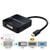 CABLEDECONN Mini Displayport Adapter, Mini DisplayPort 1.2V (Thunderbolt Port Compatible) to HDMI 4K/DVI/VGA Multi-Function Cable Converter Adapter
