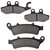 KYN for Piaggio Beverly 350 ie Sport Touring ABS/Non ABS (330cc/4T) 2011 2012 2013 2014 2015 Motorcycle Front Rear Brake Pads Organic Disc