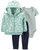 Carter's Baby Girls' Cardigan Sets, Mint/Snowflake, 6m