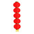 DOITOOL 1pc Garden Lights Outdoor Decoration Chinese Decorations LED Lanterns Chinese Festival Lantern Chinese New Year Lantern Hanging Chinese Lantern Plastic Red Spring Festival Ornament