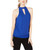Bar III Womens Keyhole Cold Shoulder Blouse, Blue, XX-Small