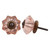 Indian Shelf 4 Pieces Girls Dresser Knobs | Marigold Flower Door Pulls Knobs | Bulk Cabinet Pulls Pink | Cupboard Knobs Glass | Cabinet Knobs Vintage | Single Drawer Knob