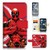 (For Google Pixel 2) Flip Wallet Case Cover & Screen Protector Bundle - A20302 Deadpool
