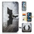 (for Google Pixel 2 XL) Flip Wallet Case Cover & Screen Protector Bundle - A6324 Batman