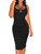 BEAGIMEG Women's Sexy Ruched Bodycon Casual Solid Sleeveless Tank Midi Dress Black