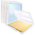 A4 Plastic Paper Organizer Box: 4 Pcs Plastic File Box, Portable Stackable Paper Storage Box, Clear A4 File Box, Clear Plastic Document Magazine Organizer Box for Papers, Magazines, Photos, Documents