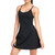 Women's Tennis Dress, Athletic Workout Sports Golf Dresses with Built-in Bra & Shorts Exercise Dresses for Women Black