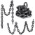 Liliful 3 Pieces Halloween Chains Plastic Halloween Fake Chain Links Props 6 Feet Plastic Prison Chain for Halloween Party Cosplay Accessory Costume Ornaments