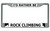 I'd Rather Be Rock Climbing Chrome License Plate Frame