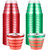 Gejoy 100 Pcs 9 oz Rimmed Plastic Cups Bulk Clear Disposable Wine Cups Hard Plastic Drinking Cups Elegant Cocktail Cups Tumblers for Wedding Gathering Christmas 20th Party Supplies(Red and Green) Gejoy 100 Pcs 9 oz Rimmed Plastic Cups Bulk Clear Disposable Wine Cups Hard Plastic Drinking Cups Elegant Cocktail Cups Tumblers for Wedding Gathering Christmas 20th Party Supplies(Red and Green)