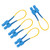 4 PCS Single Mode Loopback Plug Tester SC-UPC Fiber Optical Duplex Cable Adapter 9/125