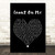 Count On Me Black Heart Song Lyric Wall Art Poster Gift Present Print