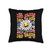 Groovy Back To School Teacher Student Designs First Day Groovy Back to School Third 3rd Grade Throw Pillow, 16x16, Multicolor