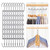 DECOZY Metal Space Saving Hangers 12 pack, Sturdy Space Saver Hangers Closet Organizers and Storage, Magic Clothes Hanger Organizer, Multi Collapsible Hangers for Clothes, Vertical Hangers for Closet