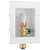 sicoince Ice Maker Outlet Box with Water Hammer Arrestor and Valve, Inlet 1/2 Inch Push to Connect Fitting (Fit Copper/PEX/CPVC Pipes), Outlet 1/4 Inch Compression(Fit 1/4 Inch Ice Maker Hoses) 650-1