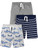 Simple Joys by Carter's Toddler Boys' Knit Shorts, Pack of 3, Grey/Light Grey Heather Sharks/Navy Stripe, 2T