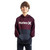Hurley Boys' Solar Pullover Hoodie, Dark Beetroot Heather, S