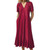 Casual Dresses for Women 2023 Women Solid Color V Neck Short Sleeve Casual Long Dress Beach Holiday Dress for Women Casual Dresses for Women 2023 Women Solid Color V Neck Short Sleeve Casual Long Dress Beach Holiday Dress for Women