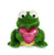 Aurora World Val Sayings Eyes on You Frog Plush Animal, Multicolor, 9.5"