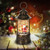 Christmas Snow Globes Musical Lantern,6H Timer Glitter Snow Globe with Music,8 Christmas Songs,Round Lantern with Xmas Santa Claus Deer RABIT