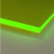1/4" (0.236") Green Fluorescent Neon Acrylic Plexiglass Sheet 23.875"x11.875" Cast 6mm Thick Nominal Size Azm