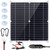 Portable 15W Solar Battery Charger 12V Battery Maintainer Flexible Solar Panel Kit Outdoor Waterproof Solar Trickle Charger for Car Truck Boat Lawn Mower RV Trailer Tractor Motorcycle Tractor Battery