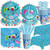 APOWBLS Pool Party Supplies - Summer Beach Party Decorations Dinnerware, Plate, Cup, Napkin, Tablecloth, Cutlery, Straw, Beach Theme Pool Party Decorations For Birthday & Baby Shower | Serve 24
