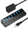 7-Port USB 3.0 Hub, Qeefun 3.0 Powered, USB Adapter USB Extender USB Port Expander USB hub for Laptop, PC, USB Flash Drives, and More