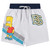 The Simpsons Mens Homer & Bart Simpson Shorts Homer, Bart, Lisa Mesh Basketball Shorts Mesh Gym Shorts (White, XX-Large)