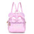 KL928 Girls Bowknot Polka Dot Cute Mini Backpack Small Daypacks Convertible Shoulder Bag Purse for Women (Shiny Purple)