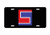 US Army Division - 69th Infantry Division SSI - Black Aluminum License Plate