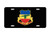 US Army Division - 73rd Cavalry Regiment DUI - Black Aluminum License Plate