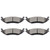 Rear Ceramic Brake Pads Kits 4pcs fit for 07-09 for Chrysler Aspen,10 for Dodge Dakota,03-09 for Dodge for Durango,02-10 for Dodge Ram 1500,03 for Dodge Ram 1500 Van,11-18 for Ram 1500