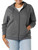 Amazon Essentials Women's French Terry Fleece Full-Zip Hoodie (Available in Plus Size), Charcoal Heather, 3X