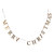 Creative Co-Op 55" L Merry Christmas, Brass Finish Metal Garlands, Multi