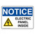 ComplianceSigns.com NOTICE Electric Panel Inside OSHA Label Decal, 5x3.5 inch 4-Pack Vinyl for Electrical