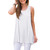 AWULIFFAN Women's Summer Sleeveless T-Shirt Short Sleeve Sleepwear Tunic Tops Blouse Shirts?White,4X-Large?