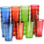 Tanlade Set of 20 Plastic Restaurant Tumblers 14 oz Reusable Drinking Cups Stackable Beverage for Kitchen Plastic Drinking Glasses for Cafe Water Party Supplies (Blue, Red, Olive Green, Orange)