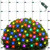 Subular Christmas Net Lights Outdoor 132 LED 5ftx5ft Christmas Decorations Lights,120V UL Certified Connectable Waterproof Mesh Lights for Xmas Trees, Bushes, Outdoor, Indoor Decor (Multicolor)
