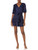 Speechless Womens Juniors Tiered Short Mini Dress Navy XXS