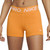 Nike Women's Pro 3in Training Shorts (Large, Vivid Orange/White)