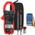 Digital Clamp Meter with APP Function, 570C-APP Clamp Multimeter with Capacitance, Diode Test, Temperature, 4000 Counts AC/DC Voltage, Current Amp Ohm Tester with Test Leads, for Diode Test Industrial
