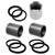 Caltric Front And Rear Brake Caliper Piston with Seal Compatible with Polaris Sportsman 350 L 4X4 1993