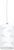 Artcraft Lighting White Plains 1-Light Pendant Fixture